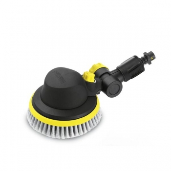 Rotating wash brush with joint